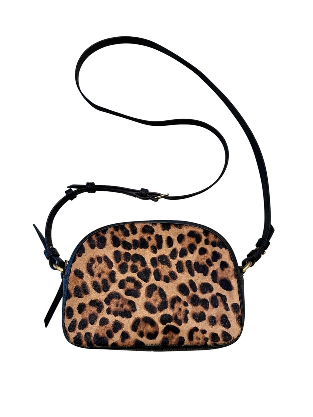 J. Crew Devon Camera Bag Leopard Calf Hair Crossbody